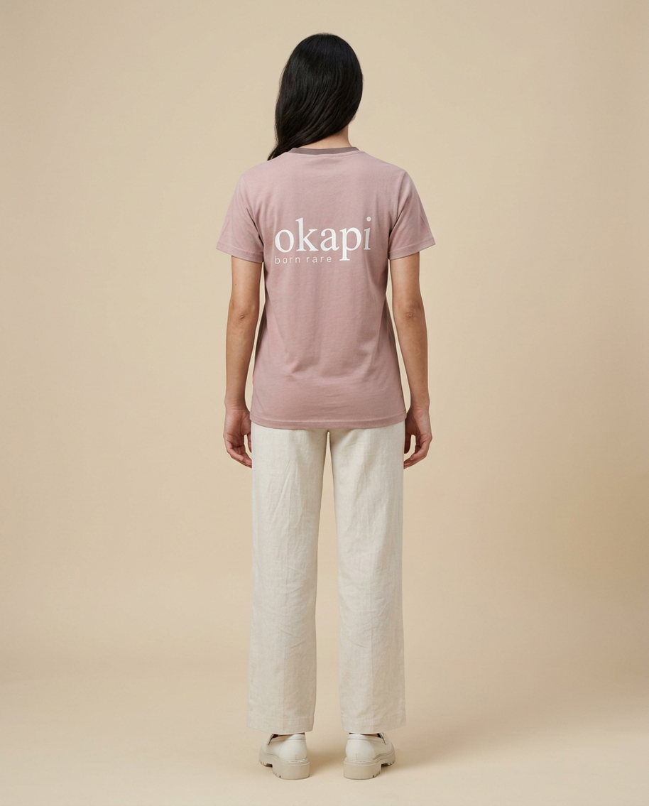Okapi Pink Born Rare T-Shirt