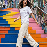Okapi White Striped Legacy T-Shirt