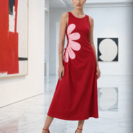 Tendresse Boutique Red Floral Sundress