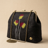 J circle Tulip Wet-Felted Clutch