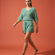 Tendresse Boutique Green Crochet Set