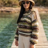 Route Raiment Evergreen Trails Crochet Hoodie - Medium