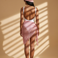 Hush and Stitch Pink Mesh Cover-Up Wrap