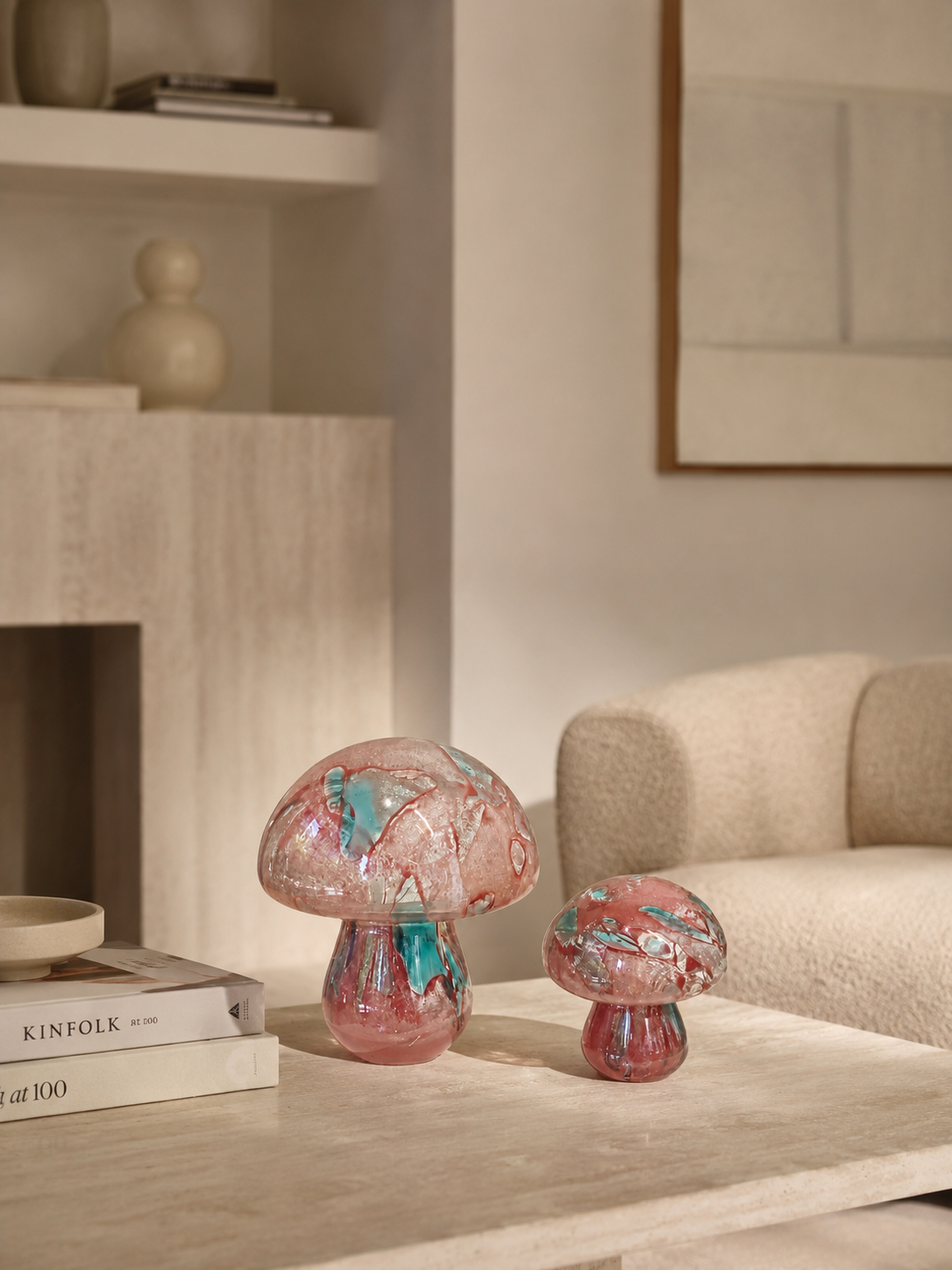 Tati deco Glass mushroom big