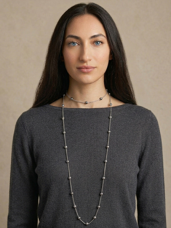 ZÉNA O Long sautoir necklace
