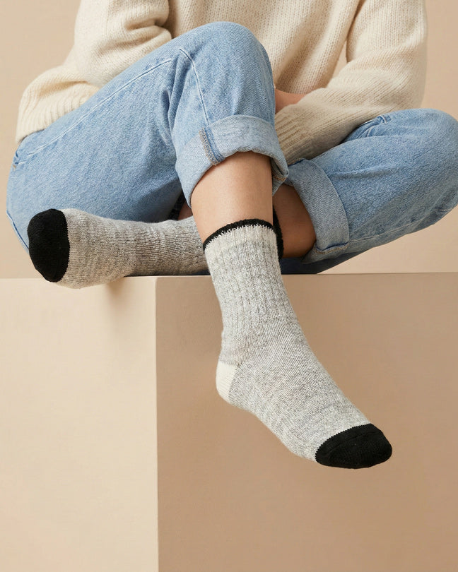 Polar paw casual tout aller gray black socks