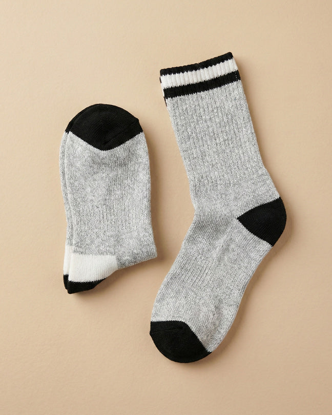 Polar paw casual tout aller gray black socks