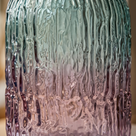 Tati deco Ombre ridged glass vase big