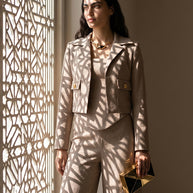 Rafelli Corset Top, Wide-Leg Trouser & Jacket Set