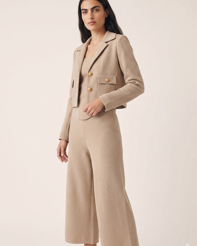 Rafelli Corset Top, Wide-Leg Trouser & Jacket Set
