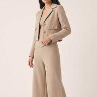 Rafelli Corset Top, Wide-Leg Trouser & Jacket Set