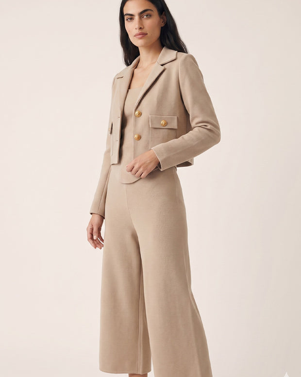 Rafelli Corset Top, Wide-Leg Trouser & Jacket Set