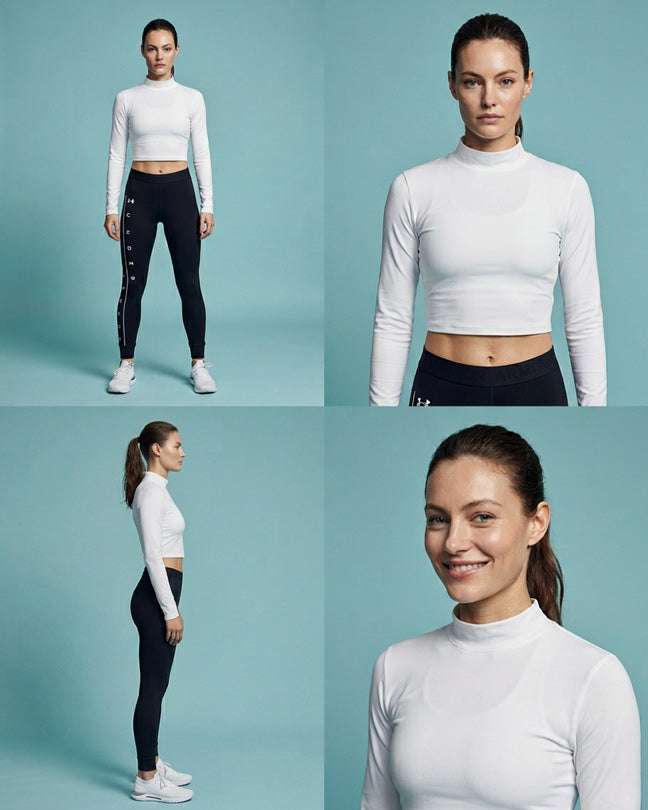 Under Armour black side leg logo legging