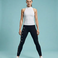 Under Armour black side leg logo legging
