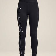 Under Armour black side leg logo legging