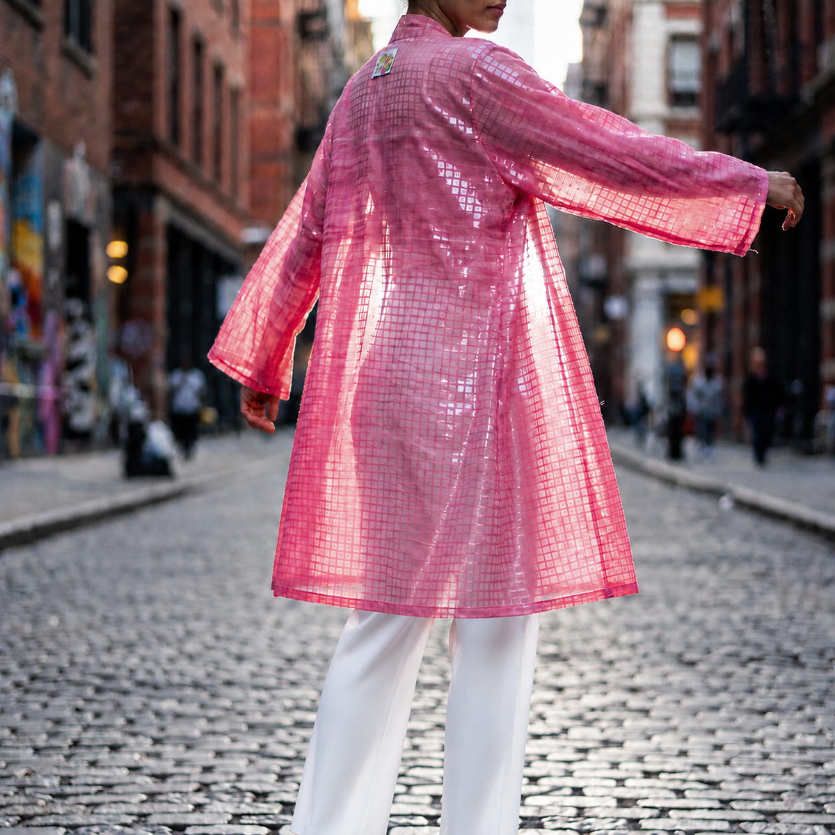 Kaafmoon Rose Fushia Sparkle Dress