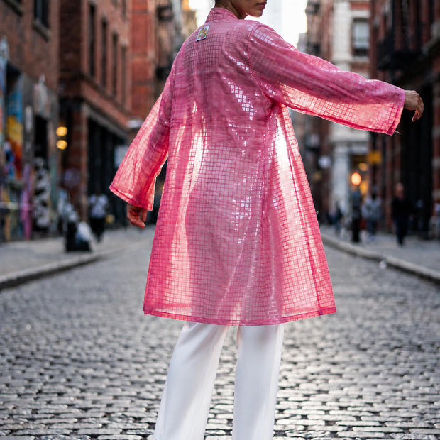 Kaafmoon Rose Fushia Sparkle Dress