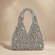 Knots by nada V-Knot Bag - Silver