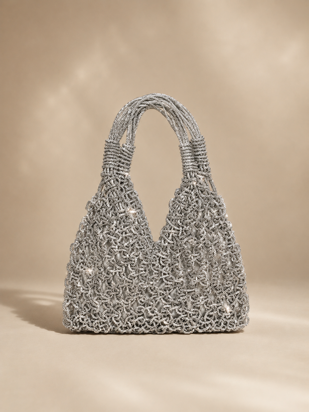 Knots by nada V-Knot Bag - Silver