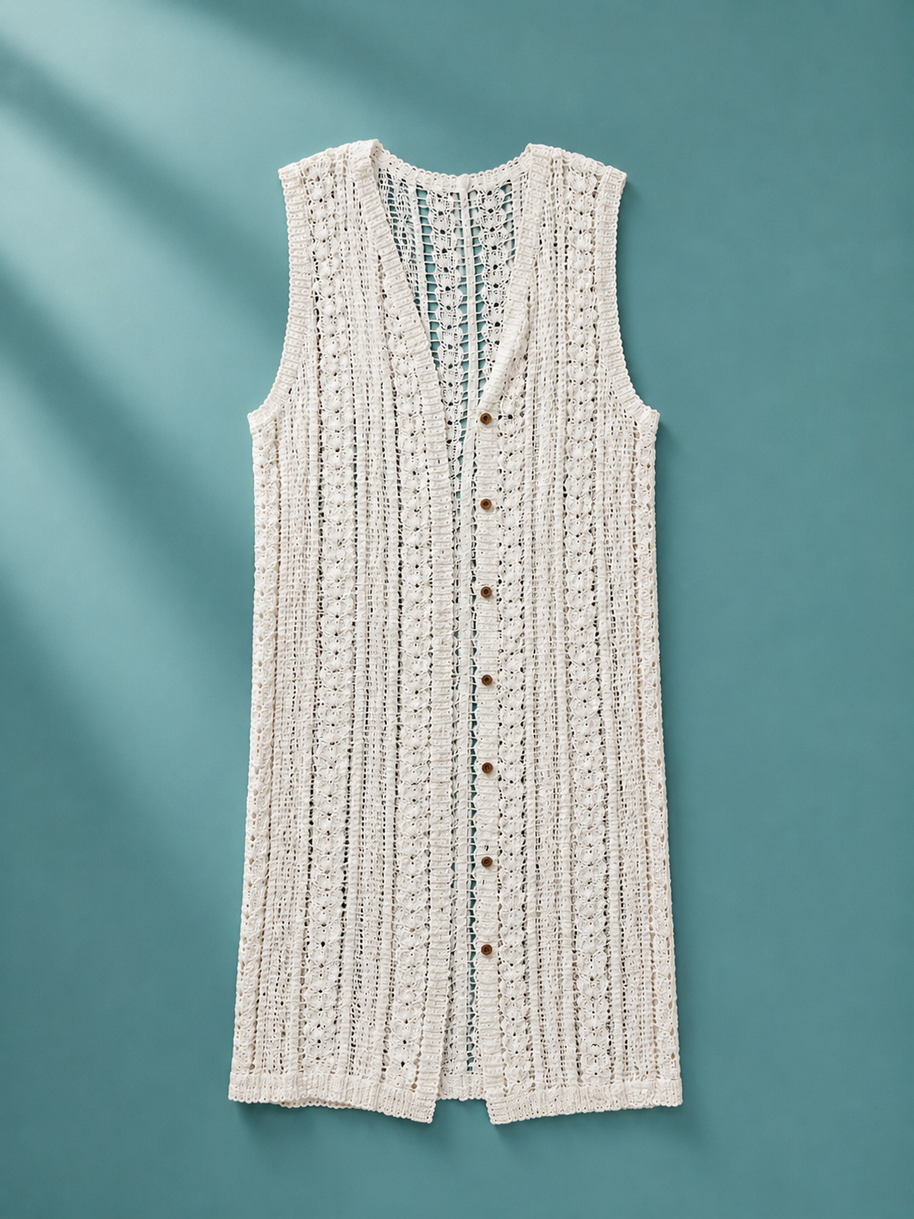 Tendresse Boutique White Crochet Beach Dress