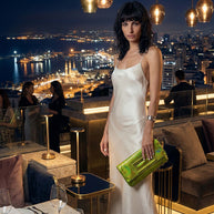 Clarea Eve Metalic Green bag