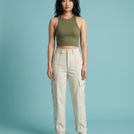 Urban Outfitters white UFO pant
