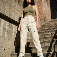 Urban Outfitters white UFO pant