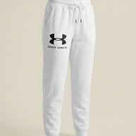 Under Armour white logo black jogger